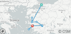  Zeven Kerken van Openbaring Turkije &amp; Griekenland Tour 8 Dagen / 7 Nachten - 12 bestemmingen 