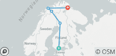  Helsinki to Tromsø – Northern Lights Adventure - 5 destinations 