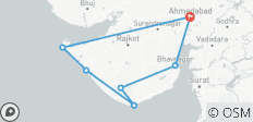  Gujarat Highlights Tour: Temples, Wildlife &amp; Coastal Wonders - 7 destinations 