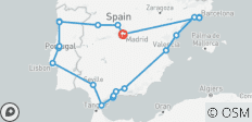 Het beste van Spanje en Portugal - Kleine Groep (Kleine Groepen, Einde Madrid) - 21 bestemmingen 