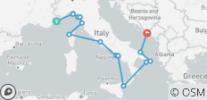  Discover French &amp; Italian Coastlines - 17 destinations 