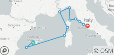  Mediterranean Highlights: Sardinia, Ibiza &amp; the Riviera - 14 destinations 