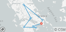 Winter in Griekenland, Klassieke rondreis Griekenland Argolis, Olympia, Delphi, Meteora, Spaanstalige gids - 10 bestemmingen 