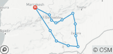  5 Days Marrakech to Erg Chegaga Sahara Desert Tour - 13 destinations 