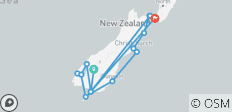  Expédition côtière en Nouvelle-Zélande Queenstown → Wellington (2028) - 15 destinations 