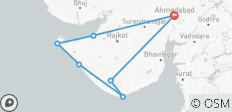  Königliches Gujarat: Tempel, Strände &amp; Wildnis - 7 Destinationen 