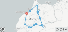  12 Daagse Luxe Privéreis Marokko vanuit Casablanca - 19 bestemmingen 