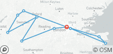  Exploration de l\'Angleterre : Châteaux, Cotswolds et côte - 5 jours - 12 destinations 
