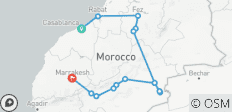 Ab Casablanca: 4-tägige private Marokko-Tour nach Marrakesch über die Wüste von Merzouga - 15 Destinationen 