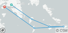  Aventura de 8 días en Goleta por las Islas Griegas: Atenas, Kea, Siros, Mykonos y Kythnos - 6 destinos 