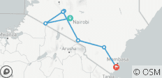  13 DÍAS EN MASAI MARA- LAGO NAIVASHA HELL\'S GATE - AMBOSELI - TSAVO EAST - DIANI SAFARI PRIVADO - 7 destinos 