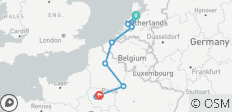 Un viaje por los Países Bajos, Bélgica y Francia: canales, champán y cultura (de Ámsterdam a París, 2027) - 9 destinos 