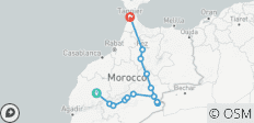  Au départ de Marrakech : circuit privé de 4 jours à Tanger en passant par le désert de Merzouga et Fès - 14 destinations 