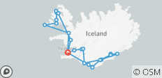  Expeditie van de zuidkust naar de Westfjorden – 6 dagen - 24 bestemmingen 