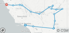  Van Los Angeles naar San Francisco – 11 dagen - 18 bestemmingen 