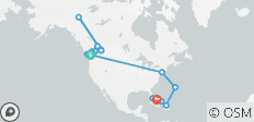  Highlights of the Rockies &amp; Bahamas Discovery - Cruise &amp; Land Journey - 24 destinations 