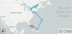  Descubrimiento del este de Canadá, EE. UU. y las Bahamas: crucero y recorrido por tierra - 14 destinos 