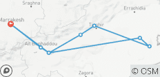  Circuit de 4 jours dans le désert de Merzouga au départ de Marrakech - 9 destinations 