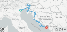  Premium Venice to Dubrovnik (21 destinations) - 21 destinations 