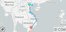  De Hanoi à Ho Chi Minh Ville - 14 destinations 