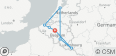  7 días de maravillas europeas: Bruselas, Brujas, Gante, Ámsterdam y Luxemburgo - 7 destinos 