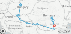  Pareltjes van de Balkan met Transsylvanië en Boekarest Boedapest → Boekarest (2028) - 15 bestemmingen 