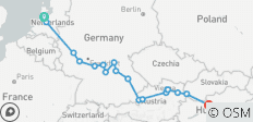  L\'Europe dans toute sa splendeur à Noël : Amsterdam → Budapest (2028) - 18 destinations 