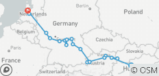 Prachtig Europa met Kerstmis: Boedapest → Amsterdam (2028) - 19 bestemmingen 