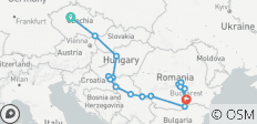  Pareltjes van de Balkan met Praag en Transsylvanië Praag → Boekarest (2028) - 17 bestemmingen 