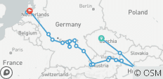  L\'Europe dans toute sa splendeur avec Prague : Prague → Amsterdam (2028) - 21 destinations 