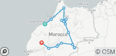  6-daagse privéreis naar Marrakech via Chefchaouen &amp; de woestijn vanuit Casablanca - 16 bestemmingen 