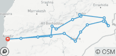  4-daagse tour vanuit Agadir naar de woestijn - 17 bestemmingen 