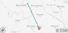  Vanuit Delhi: Privé-dagtrip naar de Taj Mahal en Agra met een 5-sterrenmaaltijd - 2 bestemmingen 