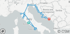  Tastes of Italy with Adriatic Coastal Cruise Rome - Dubrovnik (2028) - 29 destinations 