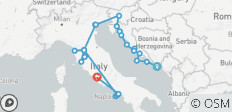  De smaken van Italië tijdens een cruise langs de Adriatische kust: Dubrovnik → Rome (2028) - 27 bestemmingen 