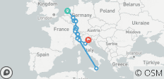  Rhine and Moselle with Swiss and Italian Lakes Amsterdam → Venice (2028) - 26 destinations 