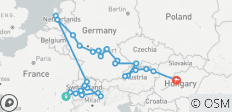  Switzerland by Rail with European Gems Geneva → Budapest (2028) - 39 destinations 