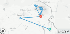  Kilimanjaro Trek via the Lemosho Route (10 days) - 14 destinations 