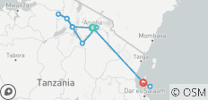  Safari in Tanzania &amp; Beach Vacation in Zanzibar 15 Days - 13 destinations 