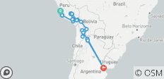  Peru, Bolivia &amp; Argentina Adventure (55 destinations) - 55 destinations 