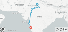  Delhi to Goa (10 destinations) - 10 destinations 