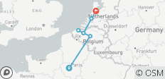  Paris to Amsterdam (8 destinations) - 8 destinations 