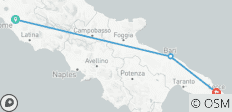  Una escapada culinaria de Roma a Apulia - 3 destinos 
