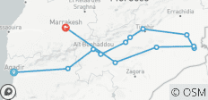  From Agadir: Private 3-Day Merzouga Desert Tour To Marrakech - 13 destinations 