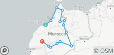  Le meilleur circuit de 10 jours au Maroc au départ de Casablanca, avec le désert du Sahara - 14 destinations 