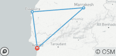  From Agadir : Private 3-Days Tour To Essaouira &amp; Marrakech - 4 destinations 