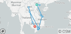  Ein Einblick in die zeitlose Schönheit Indochinas - durch Vietnam, Kambodscha und Laos - 15 Destinationen 