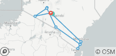  Kenya Highlights: 9-Day Classic Safari &amp; Beach Escape - 13 destinations 