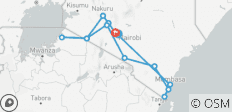  Kenya Highlights: 12-Day Ultimate Safari, Culture &amp; Coast Itinerary - 18 destinations 
