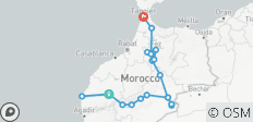  10-daagse privérondreis door Marokko: Chefchaouen, Fez en de woestijn vanuit Marrakesh - 20 bestemmingen 